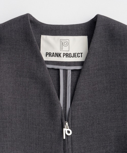 PRANK PROJECT（プランクプロジェクト）の「コクーンスリーブジップトップ / Cocoon Sleeve Zip Top（その他アウター・レディース・グレー/アイボリー/ブラック・FREE）」の22枚目の写真