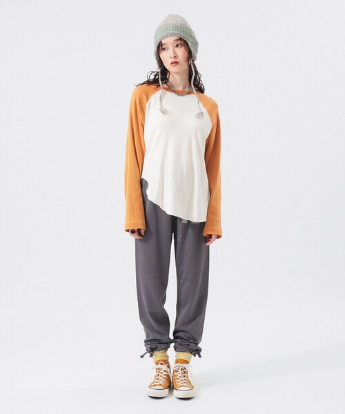 BEAMS BOY（ビームスボーイ）の「【1/15再値下げ】クレイジー ベースボール ロングスリーブ（Tシャツ/カットソー・レディース・チャコールグレー/ホワイト系その他7・ONE SIZE）」の7枚目の写真