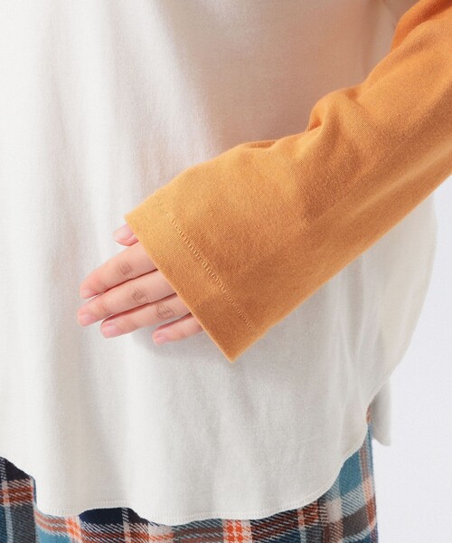 BEAMS BOY（ビームスボーイ）の「【1/15再値下げ】クレイジー ベースボール ロングスリーブ（Tシャツ/カットソー・レディース・チャコールグレー/ホワイト系その他7・ONE SIZE）」の14枚目の写真