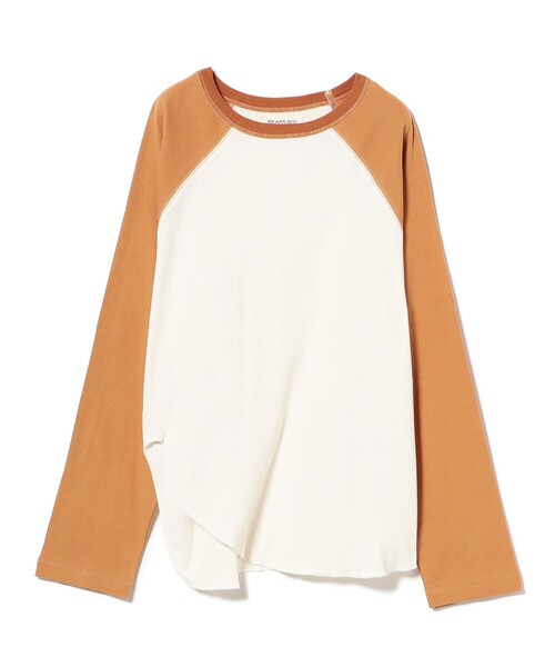 BEAMS BOY（ビームスボーイ）の「【1/15再値下げ】クレイジー ベースボール ロングスリーブ（Tシャツ/カットソー・レディース・チャコールグレー/ホワイト系その他7・ONE SIZE）」の15枚目の写真