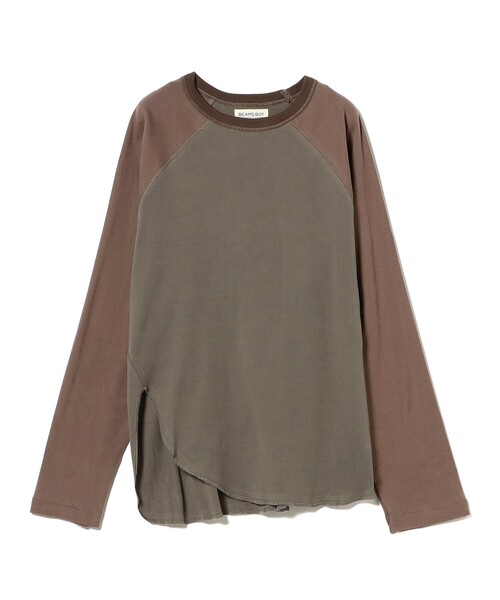 BEAMS BOY（ビームスボーイ）の「【1/15再値下げ】クレイジー ベースボール ロングスリーブ（Tシャツ/カットソー・レディース・チャコールグレー/ホワイト系その他7・ONE SIZE）」の20枚目の写真