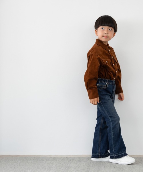 LOWRYS FARM（ローリーズファーム）の「コーデュロイシャツＬＳ　 573277（シャツ/ブラウス・キッズ・ブラウン・110cm/120cm/130cm/140cm/150cm）」の3枚目の写真