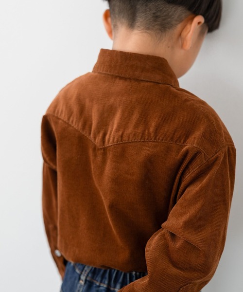 LOWRYS FARM（ローリーズファーム）の「コーデュロイシャツＬＳ　 573277（シャツ/ブラウス・キッズ・ブラウン・110cm/120cm/130cm/140cm/150cm）」の5枚目の写真