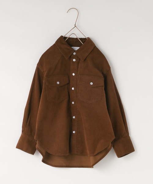 LOWRYS FARM（ローリーズファーム）の「コーデュロイシャツＬＳ　 573277（シャツ/ブラウス・キッズ・ブラウン・110cm/120cm/130cm/140cm/150cm）」の6枚目の写真