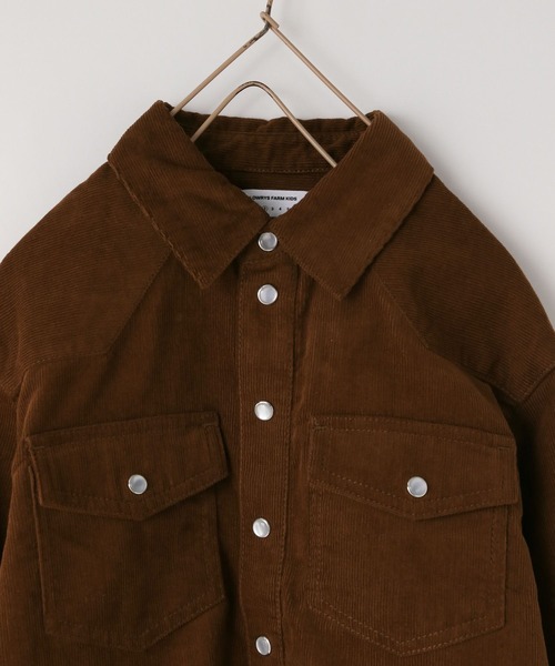 LOWRYS FARM（ローリーズファーム）の「コーデュロイシャツＬＳ　 573277（シャツ/ブラウス・キッズ・ブラウン・110cm/120cm/130cm/140cm/150cm）」の7枚目の写真