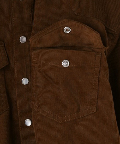 LOWRYS FARM（ローリーズファーム）の「コーデュロイシャツＬＳ　 573277（シャツ/ブラウス・キッズ・ブラウン・110cm/120cm/130cm/140cm/150cm）」の9枚目の写真