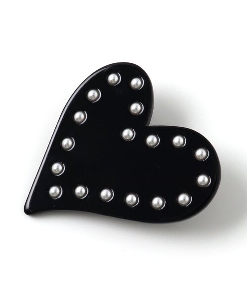 algy（アルジー）の「ハートヘアクリップ（バレッタ/ヘアクリップ・キッズ・ブラック/ピンク・FREE）」の4枚目の写真