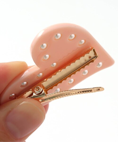 algy（アルジー）の「ハートヘアクリップ（バレッタ/ヘアクリップ・キッズ・ブラック/ピンク・FREE）」の7枚目の写真