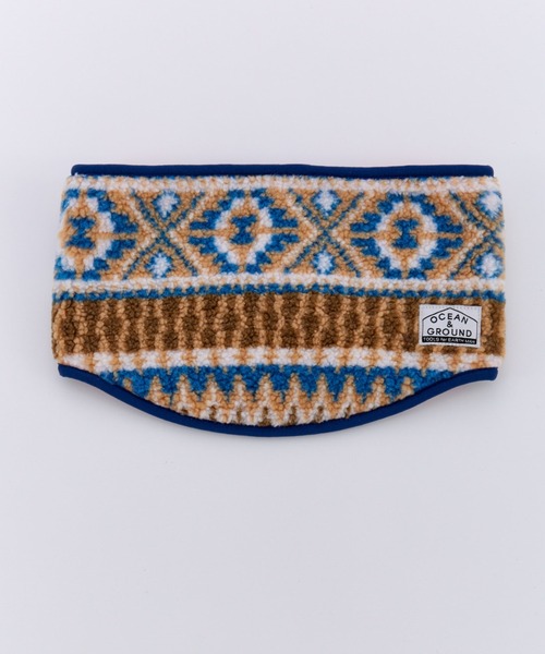 Ocean&Ground（オーシャン&グラウンド）の「ｼﾞｬｶﾞｰﾄﾞﾎﾞｱﾘﾊﾞｰｼﾌﾞﾙﾈｯｸｳｫｰﾏｰ（ネックウォーマー/スヌード・キッズ・ブルー系その他/ベージュ/ブラック/ブラウン・FREE）」の3枚目の写真