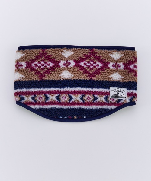 Ocean&Ground（オーシャン&グラウンド）の「ｼﾞｬｶﾞｰﾄﾞﾎﾞｱﾘﾊﾞｰｼﾌﾞﾙﾈｯｸｳｫｰﾏｰ（ネックウォーマー/スヌード・キッズ・ブルー系その他/ベージュ/ブラック/ブラウン・FREE）」の4枚目の写真