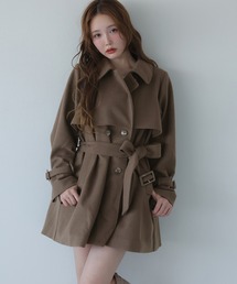 【unpeu femme】チェスターコート ブラウン チェスターコート レディース 冬[品番：NWGW0001235]｜NEWGIRL