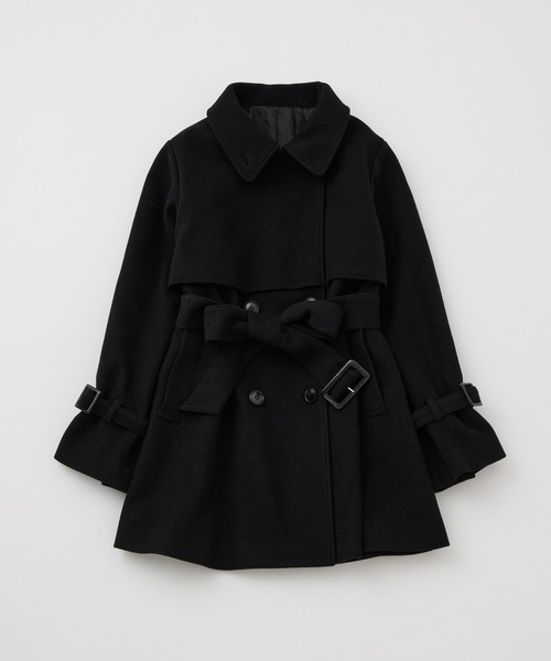 セール】サイズ展開あり/2way/スタンドカラーミドルコート（チェスター