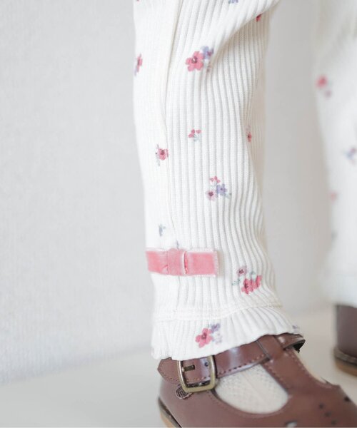 apres les cours(アプレレクール)の「裾フリルレギンス/7days Style pants(レギンス/スパッツ・キッズ・ブラック/アイボリー/グレー・80/90/100/110/120/130)」の10枚目の写真