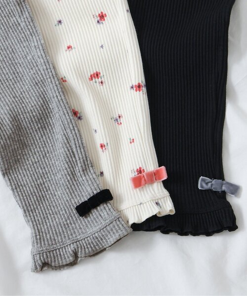 apres les cours(アプレレクール)の「裾フリルレギンス/7days Style pants(レギンス/スパッツ・キッズ・ブラック/アイボリー/グレー・80/90/100/110/120/130)」の12枚目の写真