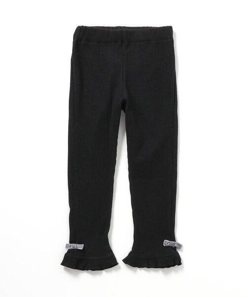 apres les cours(アプレレクール)の「裾フリルレギンス/7days Style pants(レギンス/スパッツ・キッズ・ブラック/アイボリー/グレー・80/90/100/110/120/130)」の15枚目の写真