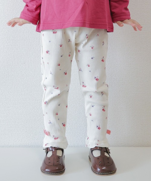 apres les cours(アプレレクール)の「裾フリルレギンス/7days Style pants(レギンス/スパッツ・キッズ・ブラック/アイボリー/グレー・80/90/100/110/120/130)」の2枚目の写真
