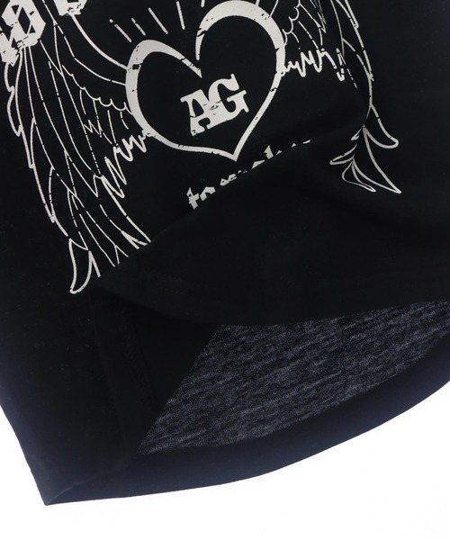 ANAP GiRL(アナップガール)の「袖 シャーリング ラグラン ミニ Tシャツ(Tシャツ/カットソー・キッズ・ホワイト/ベージュ/ブラック・XS/S/M)」の7枚目の写真