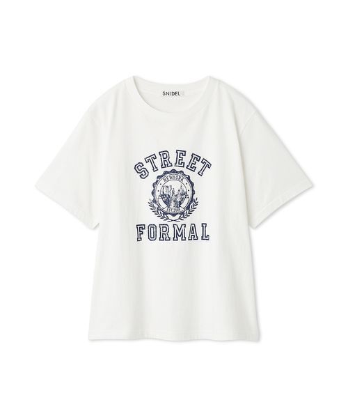 SNIDEL - t プリントロゴTシャツ（Tシャツ/カットソー）｜SNIDEL