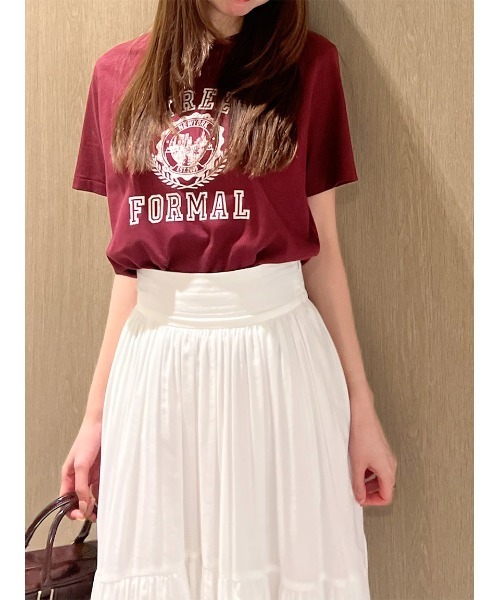 SNIDEL - t スナイデル SNIDEL シンプルロゴTシャツ （WHT） -ファッション
