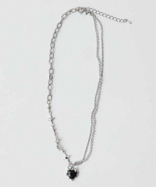 WEGO（ウィゴー）の「WEGO/ハートモチーフ2連ネックレス（ネックレス・レディース・その他1/その他3/その他2・FREE）」の5枚目の写真