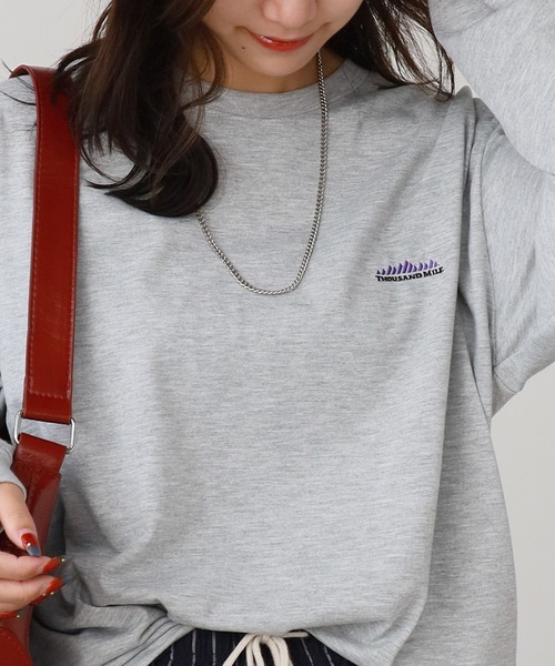 THOUSAND MILE（サウザンドマイル）の「THOUSAND MILE/サウザンドマイル LONG SLEEVE T-SHIRT ロンT（Tシャツ/カットソー・メンズ・ブラック/グレー/ホワイト・XS/M/L/XL）」の14枚目の写真