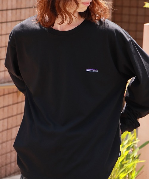 THOUSAND MILE（サウザンドマイル）の「THOUSAND MILE/サウザンドマイル LONG SLEEVE T-SHIRT ロンT（Tシャツ/カットソー・メンズ・ブラック/グレー/ホワイト・XS/M/L/XL）」の9枚目の写真