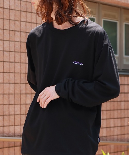 THOUSAND MILE（サウザンドマイル）の「THOUSAND MILE/サウザンドマイル LONG SLEEVE T-SHIRT ロンT（Tシャツ/カットソー・メンズ・ブラック/グレー/ホワイト・XS/M/L/XL）」の10枚目の写真