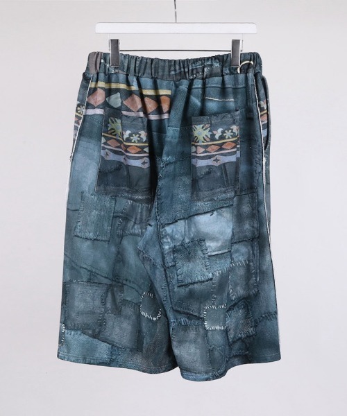 DISCOVERED（ディスカバード）の「mp13992-CRUST TROMPELOEIL SHORTS スウェットショートパンツ(DC-SS26-PT-13)（その他パンツ・メンズ・ブラック・1/3）」の2枚目の写真