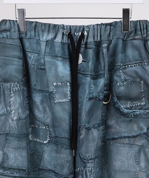 DISCOVERED（ディスカバード）の「mp13992-CRUST TROMPELOEIL SHORTS スウェットショートパンツ(DC-SS26-PT-13)（その他パンツ・メンズ・ブラック・1/3）」の3枚目の写真