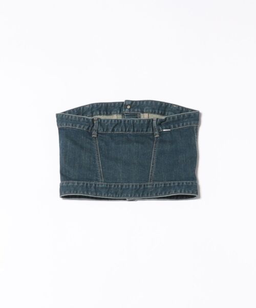 セール】SOMETHING ベアトップデニムビスチェ（チューブトップ