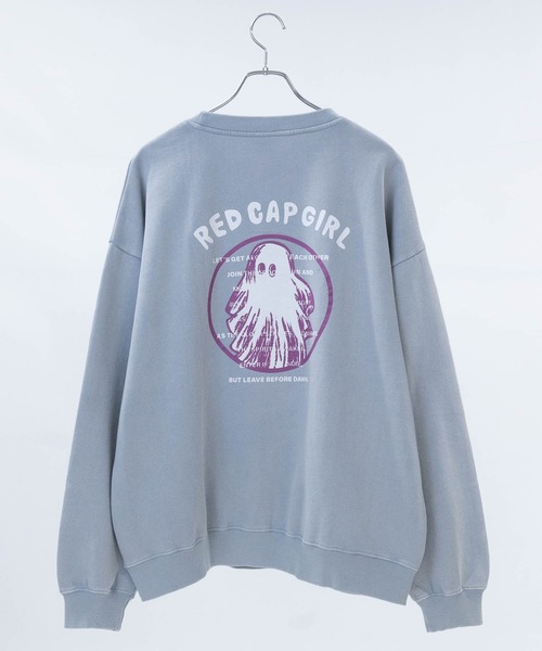 Red Cap Girl(レッドキャプガール)の「【a-r】〔RedCapGirl/レッドキャップガール〕新柄追加 ヴィンテージライク スノーウォッシュ クルーネックスウェット ユニセックス/メンズ/レディース(スウェット・メンズ・グレー/ライトグレー/ブラウン/ネイビー・MEDIUM/LARGE)」の6枚目の写真
