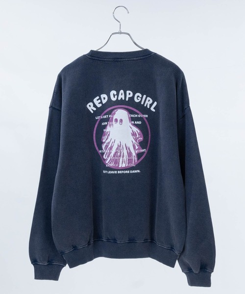 Red Cap Girl(レッドキャプガール)の「【a-r】〔RedCapGirl/レッドキャップガール〕新柄追加 ヴィンテージライク スノーウォッシュ クルーネックスウェット ユニセックス/メンズ/レディース(スウェット・メンズ・グレー/ライトグレー/ブラウン/ネイビー・MEDIUM/LARGE)」の8枚目の写真
