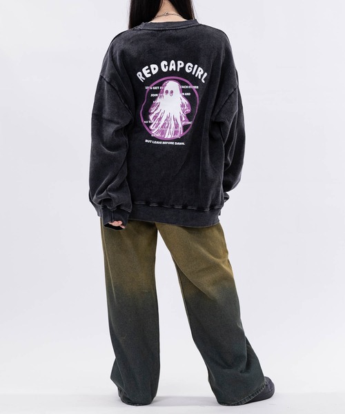 Red Cap Girl(レッドキャプガール)の「【a-r】〔RedCapGirl/レッドキャップガール〕新柄追加 ヴィンテージライク スノーウォッシュ クルーネックスウェット ユニセックス/メンズ/レディース(スウェット・メンズ・グレー/ライトグレー/ブラウン/ネイビー・MEDIUM/LARGE)」の20枚目の写真