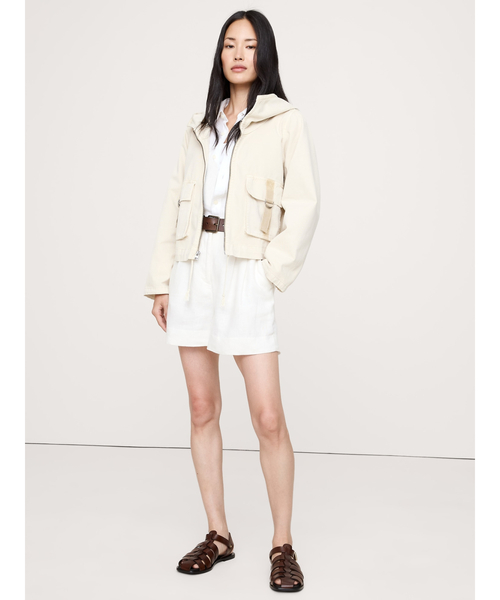 Banana Republic(バナナリパブリック)の「フード ユーティリティジャケット(その他アウター・レディース・アイボリー・XS/S/M/L)」の2枚目の写真