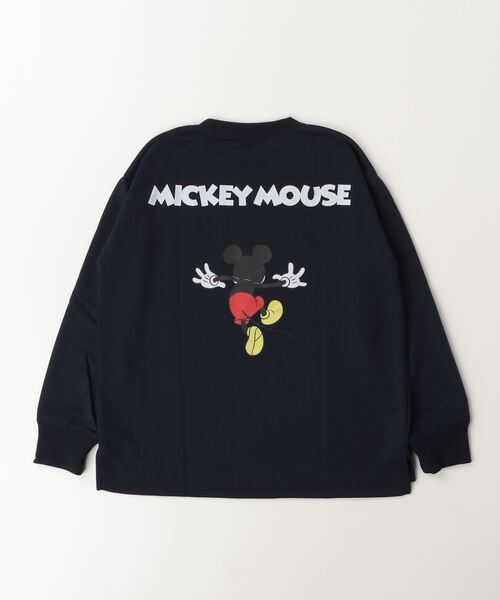 セール】キッズ MICKEY MOUSE ミッキーオーバーサイズトレーナー