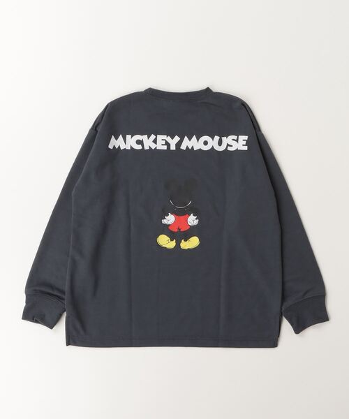 セール】キッズ MICKEY MOUSE ミッキーオーバーサイズトレーナー