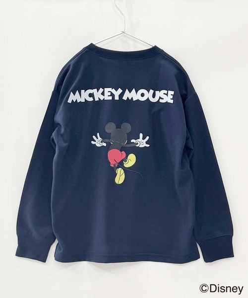 セール】キッズ MICKEY MOUSE ミッキーオーバーサイズトレーナー