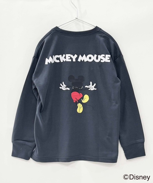 セール】キッズ MICKEY MOUSE ミッキーオーバーサイズトレーナー