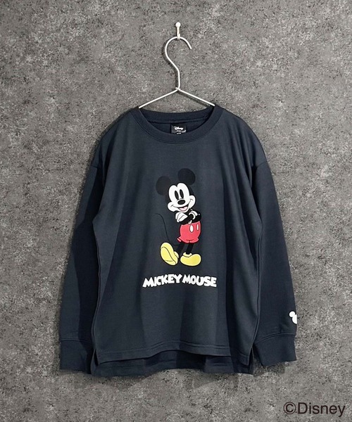 セール】キッズ MICKEY MOUSE ミッキーオーバーサイズトレーナー
