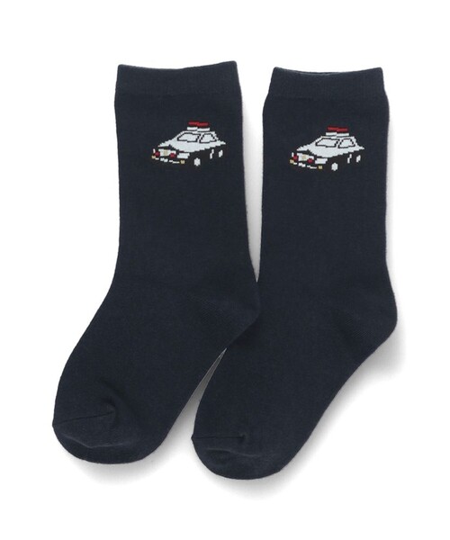 BRANSHES(ブランシェス)の「はたらくくるまソックス(ソックス/靴下・キッズ・グレー/ネイビー・13-15cm/16-18cm/19-21cm)」の3枚目の写真