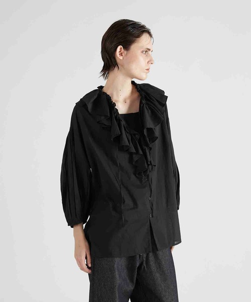 crinkle crinkle crinkle】sheer ruffle blouse/シアーラッフル