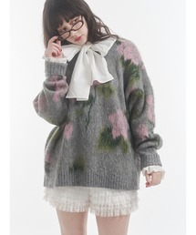 オーバーシャツ」に該当するレディースのニット/セーター