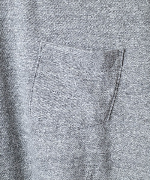 BARNS OUTFITTERS（バーンズアウトフィッターズ）の「【PH2】【BARNS OUTFITTERS】吊天竺 ショートスリーブ Vネック Tシャツ（Tシャツ/カットソー・メンズ・ロイヤルブルー/オレンジ/ゴールド/グレー/ブラック・0/1/2）」の8枚目の写真