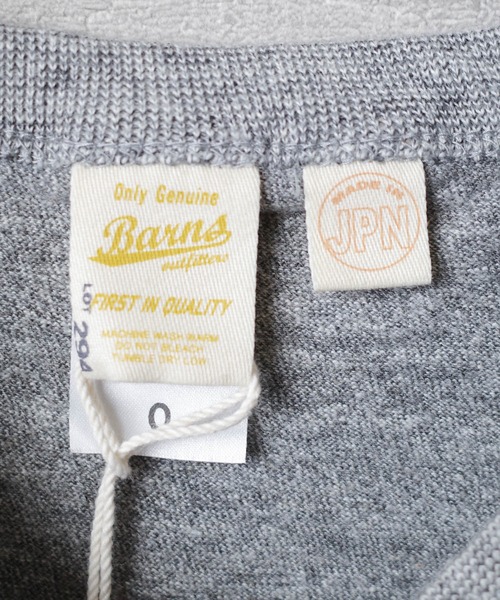 BARNS OUTFITTERS（バーンズアウトフィッターズ）の「【PH2】【BARNS OUTFITTERS】吊天竺 ショートスリーブ Vネック Tシャツ（Tシャツ/カットソー・メンズ・ロイヤルブルー/オレンジ/ゴールド/グレー/ブラック・0/1/2）」の10枚目の写真