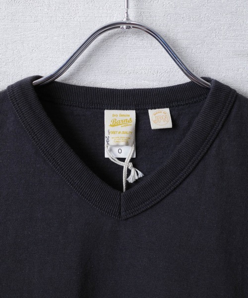 BARNS OUTFITTERS（バーンズアウトフィッターズ）の「【PH2】【BARNS OUTFITTERS】吊天竺 ショートスリーブ Vネック Tシャツ（Tシャツ/カットソー・メンズ・ロイヤルブルー/オレンジ/ゴールド/グレー/ブラック・0/1/2）」の17枚目の写真