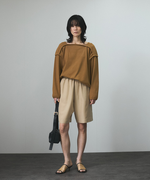 SALON adam et rope'(サロン アダム エ ロペ)の「【J'aDoRe・店舗限定】【Baserange(ベースレンジ)】LIGHT RELIEF SWEATSHIRT(Tシャツ/カットソー・レディース・ブラウン・S)」の3枚目の写真