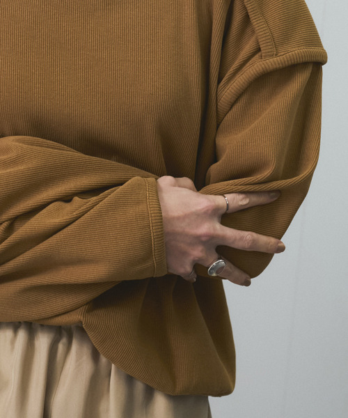 SALON adam et rope'(サロン アダム エ ロペ)の「【J'aDoRe・店舗限定】【Baserange(ベースレンジ)】LIGHT RELIEF SWEATSHIRT(Tシャツ/カットソー・レディース・ブラウン・S)」の6枚目の写真