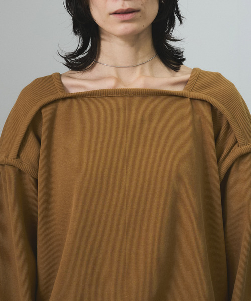 SALON adam et rope'(サロン アダム エ ロペ)の「【J'aDoRe・店舗限定】【Baserange(ベースレンジ)】LIGHT RELIEF SWEATSHIRT(Tシャツ/カットソー・レディース・ブラウン・S)」の10枚目の写真