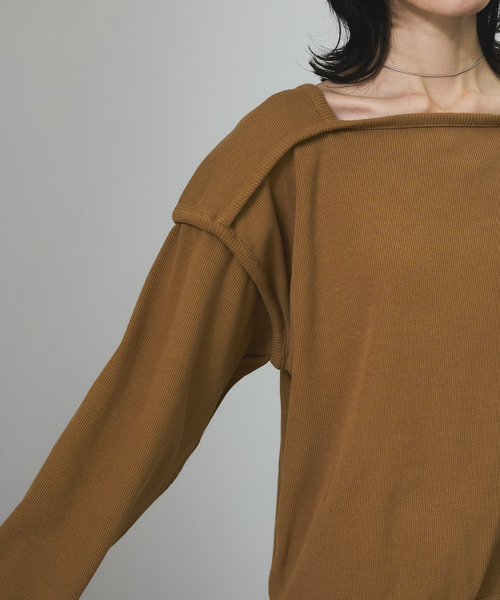 SALON adam et rope'(サロン アダム エ ロペ)の「【J'aDoRe・店舗限定】【Baserange(ベースレンジ)】LIGHT RELIEF SWEATSHIRT(Tシャツ/カットソー・レディース・ブラウン・S)」の11枚目の写真