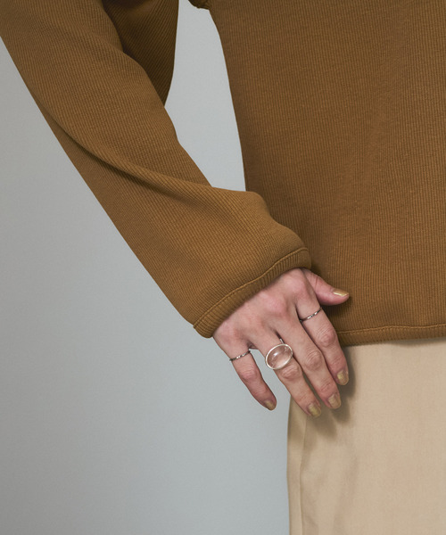 SALON adam et rope'(サロン アダム エ ロペ)の「【J'aDoRe・店舗限定】【Baserange(ベースレンジ)】LIGHT RELIEF SWEATSHIRT(Tシャツ/カットソー・レディース・ブラウン・S)」の12枚目の写真